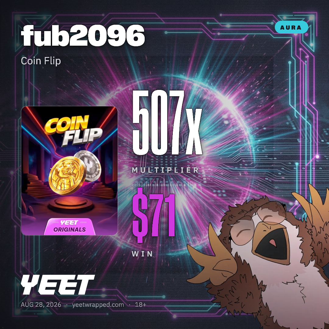 fub2096 hit 506.9x on Coin Flip
