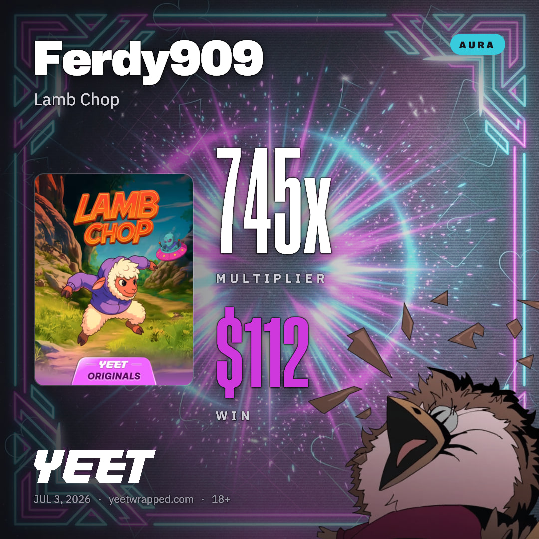 Ferdy909 hit 745.1x on Lamb Chop