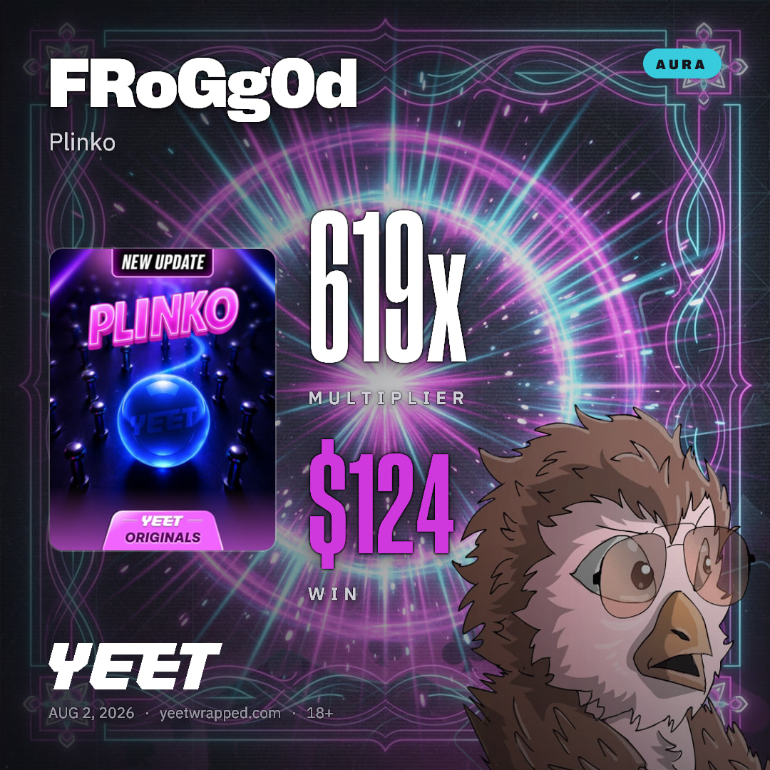 FRoGg0d hit 619x on Plinko