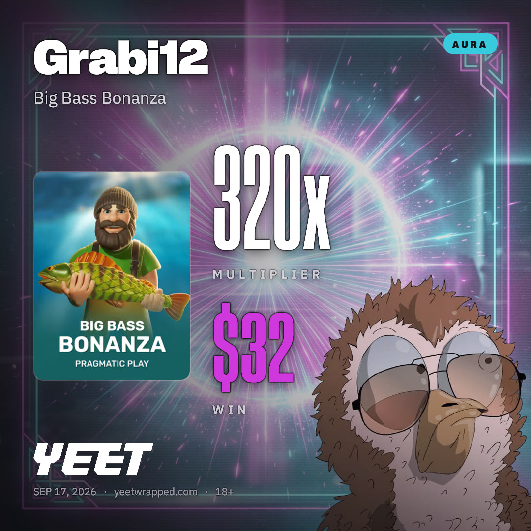 Grabi12 hit 319.5x on Big Bass Bonanza