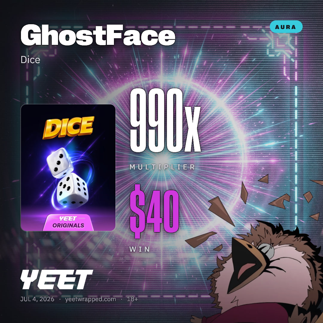 GhostFace hit 990x on Dice