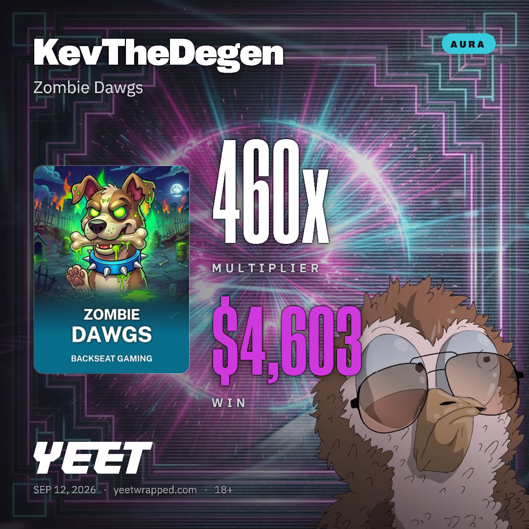 KevTheDegen hit 460.3x on Zombie Dawgs