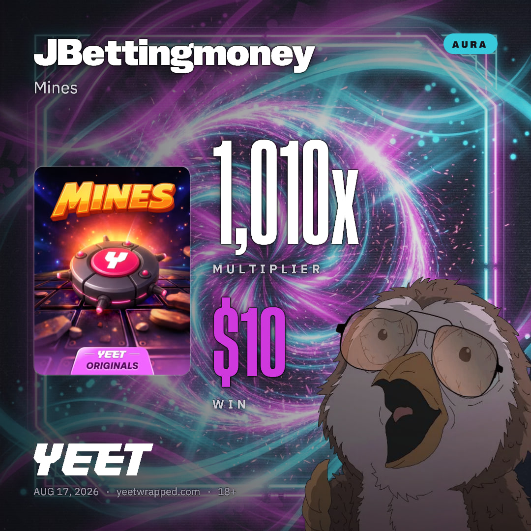 JBettingmoney hit 1,010x on Mines