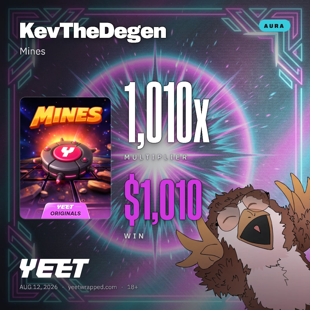 KevTheDegen hit 1,010x on Mines