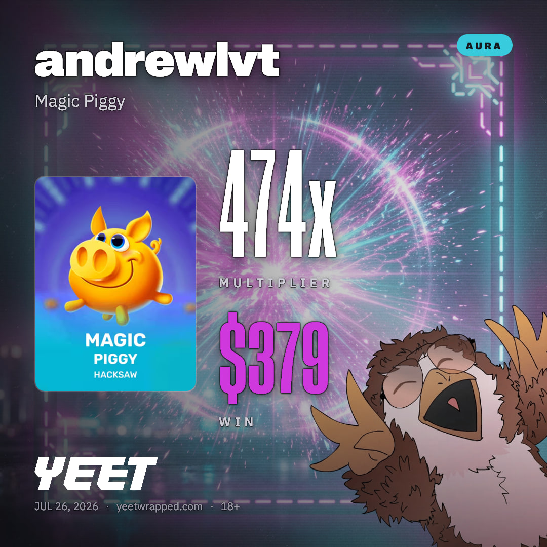 andrewlvt hit 474.1x on Magic Piggy