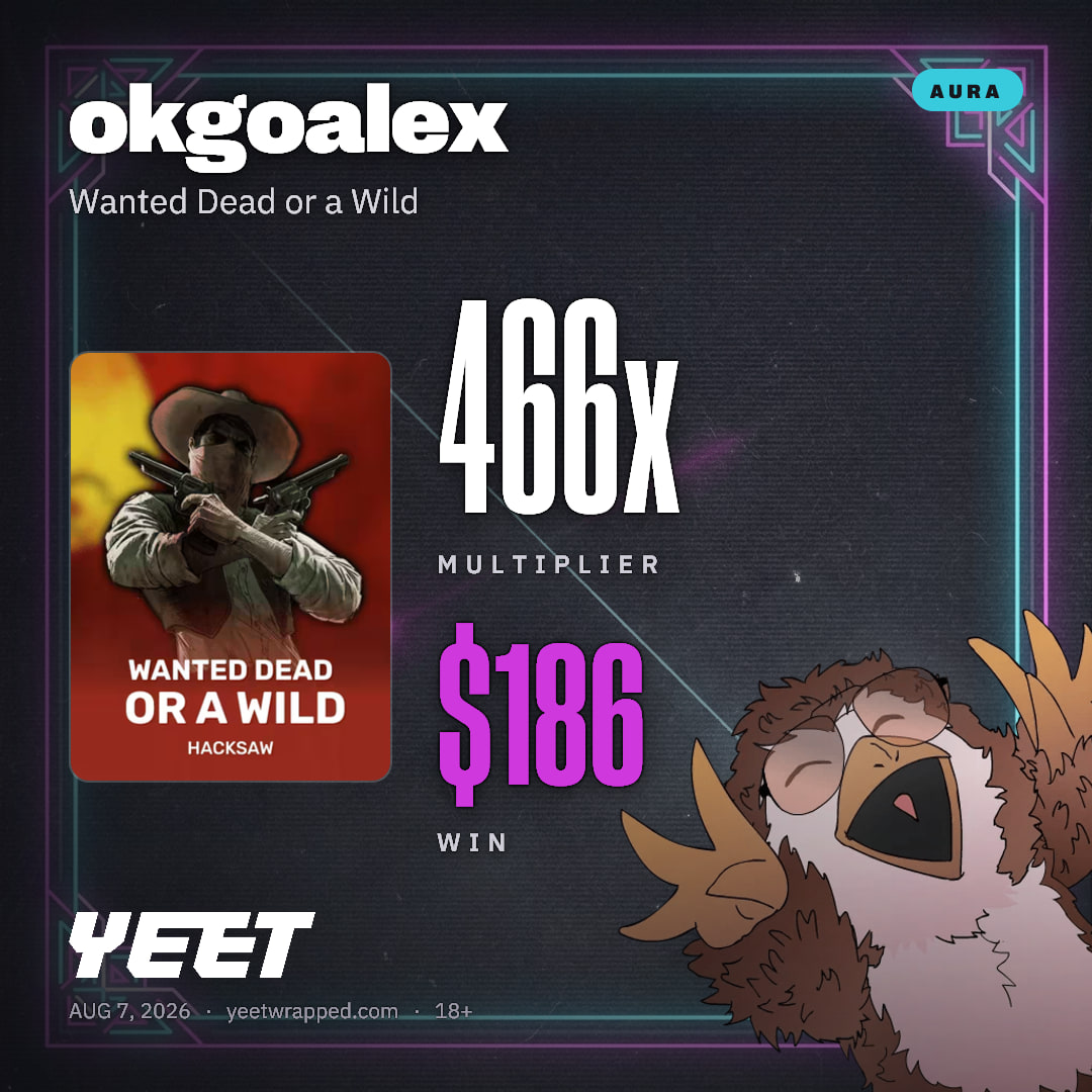 okgoalex hit 465.8x on Wanted Dead or a Wild