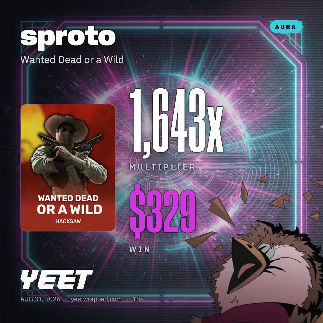sproto hit 1,643x on Wanted Dead or a Wild