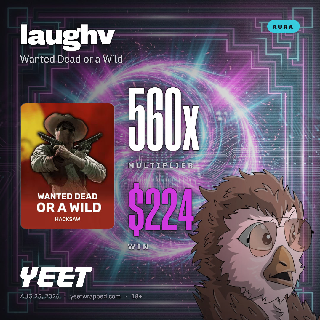 laughv hit 560.2x on Wanted Dead or a Wild