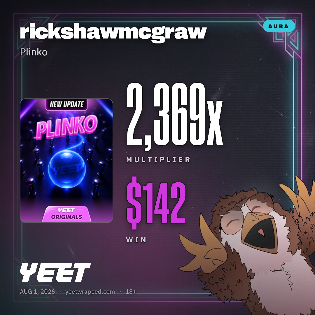 rickshawmcgraw hit 2,369x on Plinko