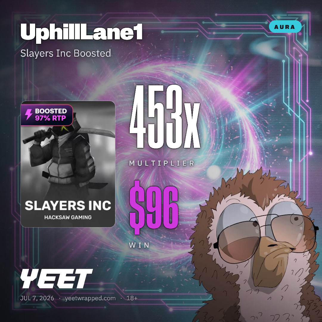 UphillLane1 hit 453.3x on Slayers Inc Boosted