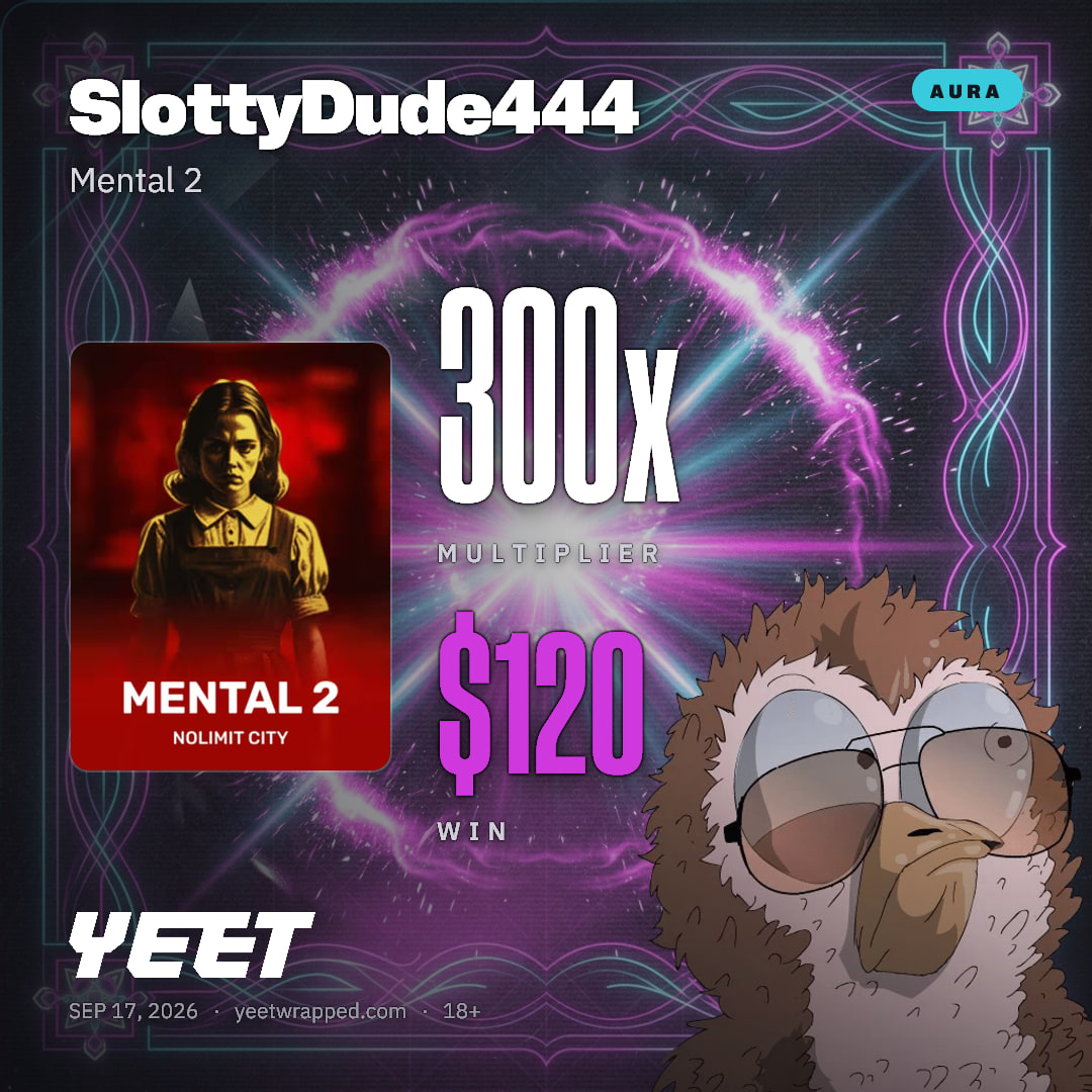 SlottyDude444 hit 300x on Mental 2