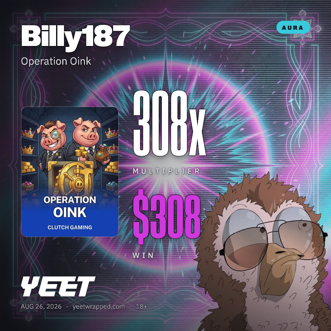 Billy187 hit 307.6x on Operation Oink