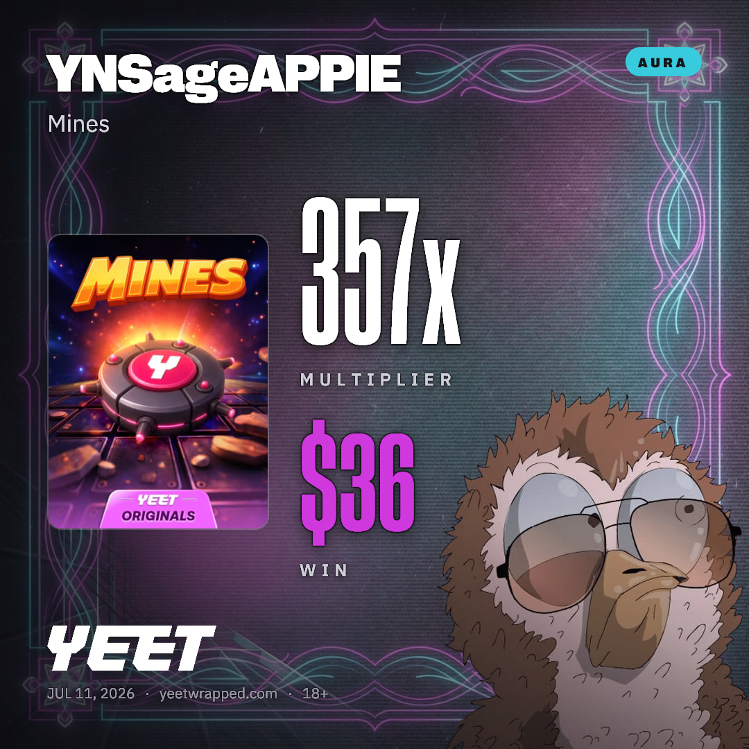 YNSageAPPIE hit 356.6x on Mines