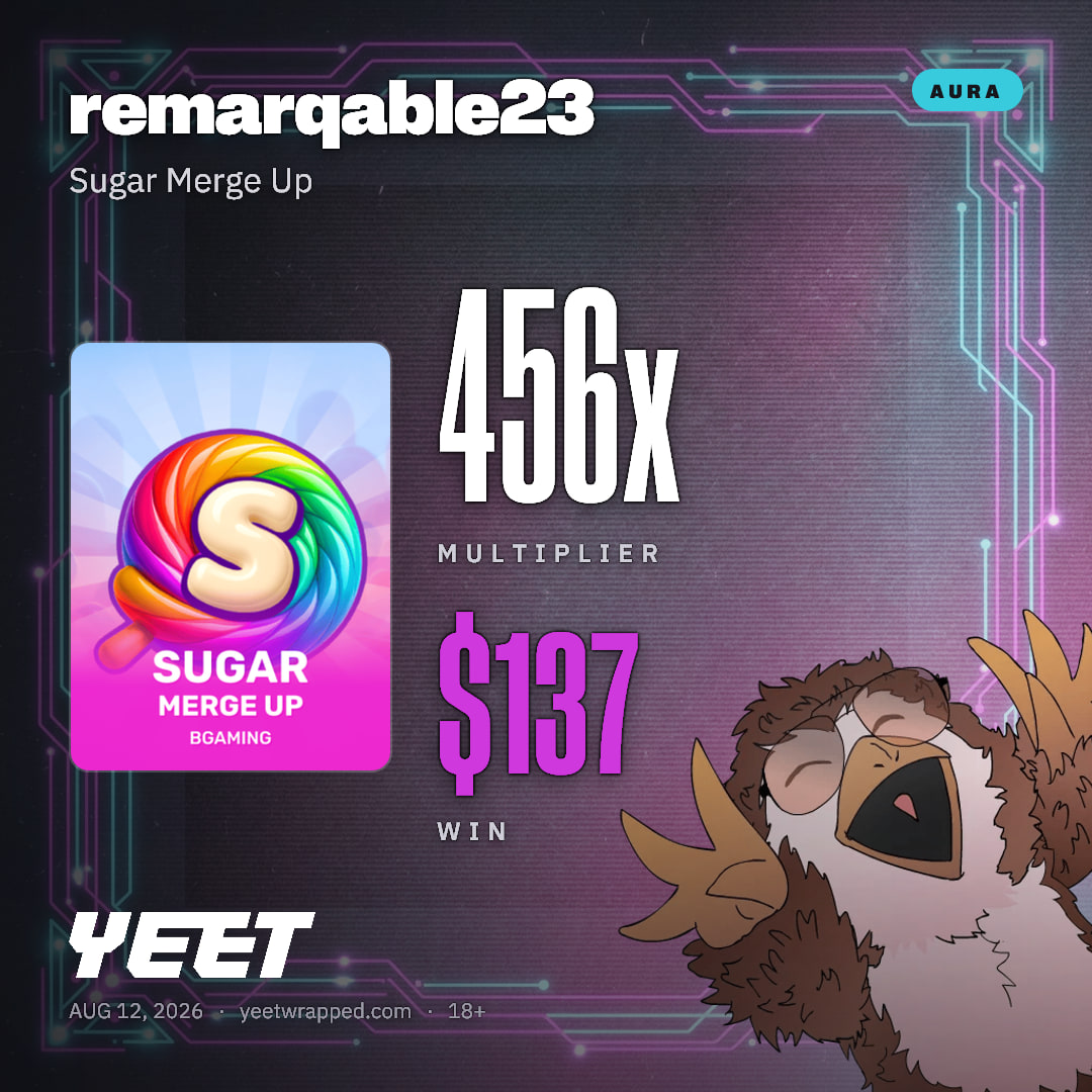 remarqable23 hit 456.3x on Sugar Merge Up