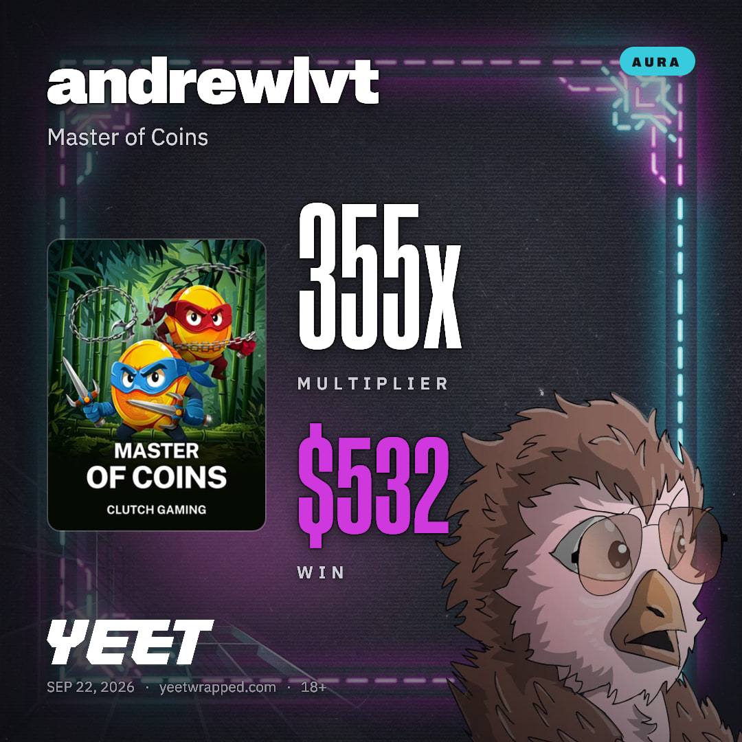 andrewlvt hit 354.6x on Master of Coins
