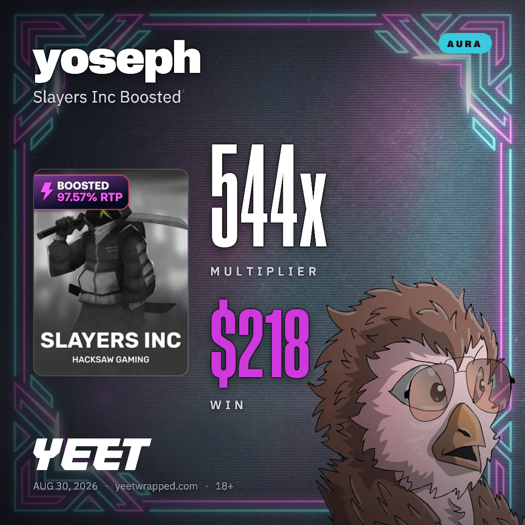 yoseph hit 543.9x on Slayers Inc Boosted