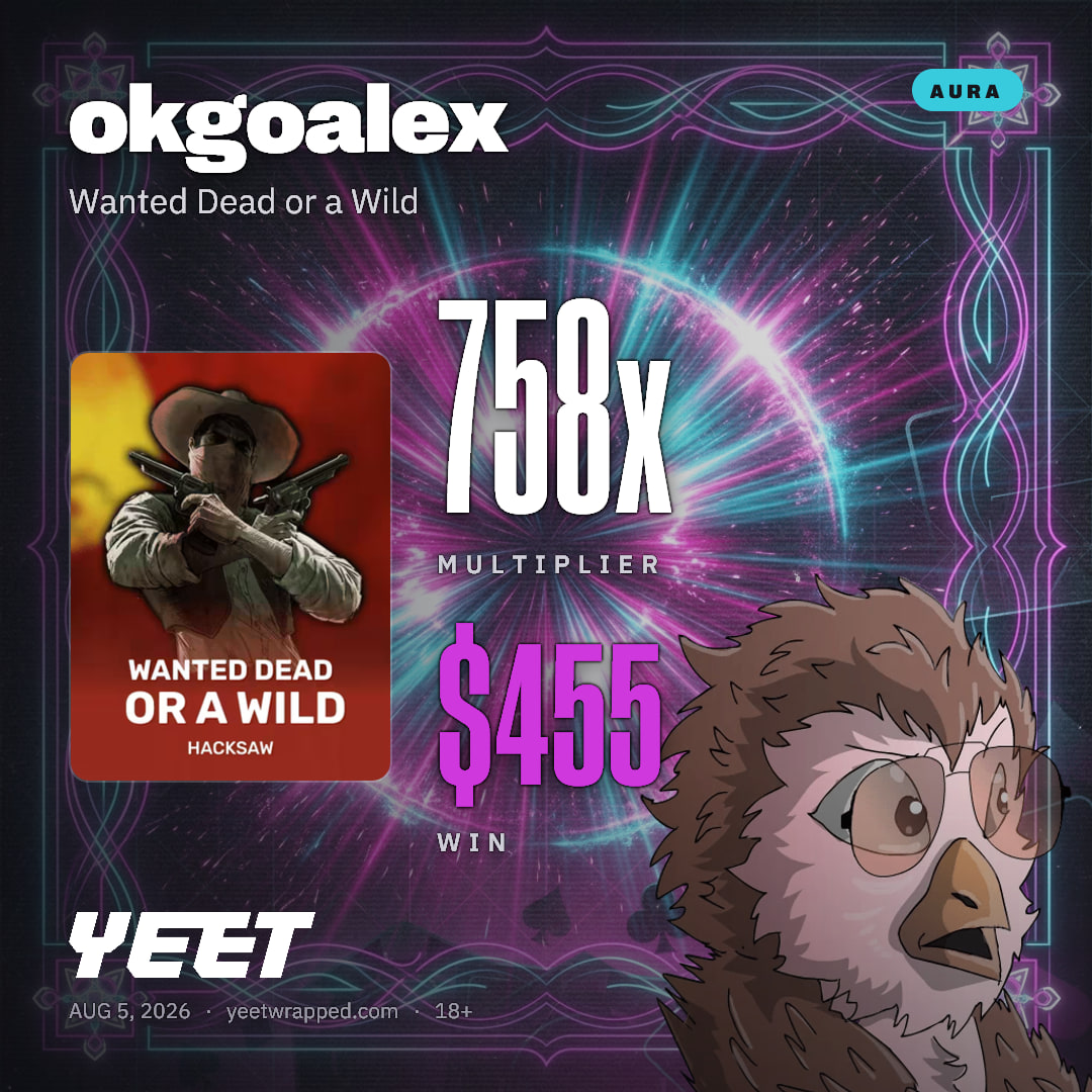 okgoalex hit 757.9x on Wanted Dead or a Wild