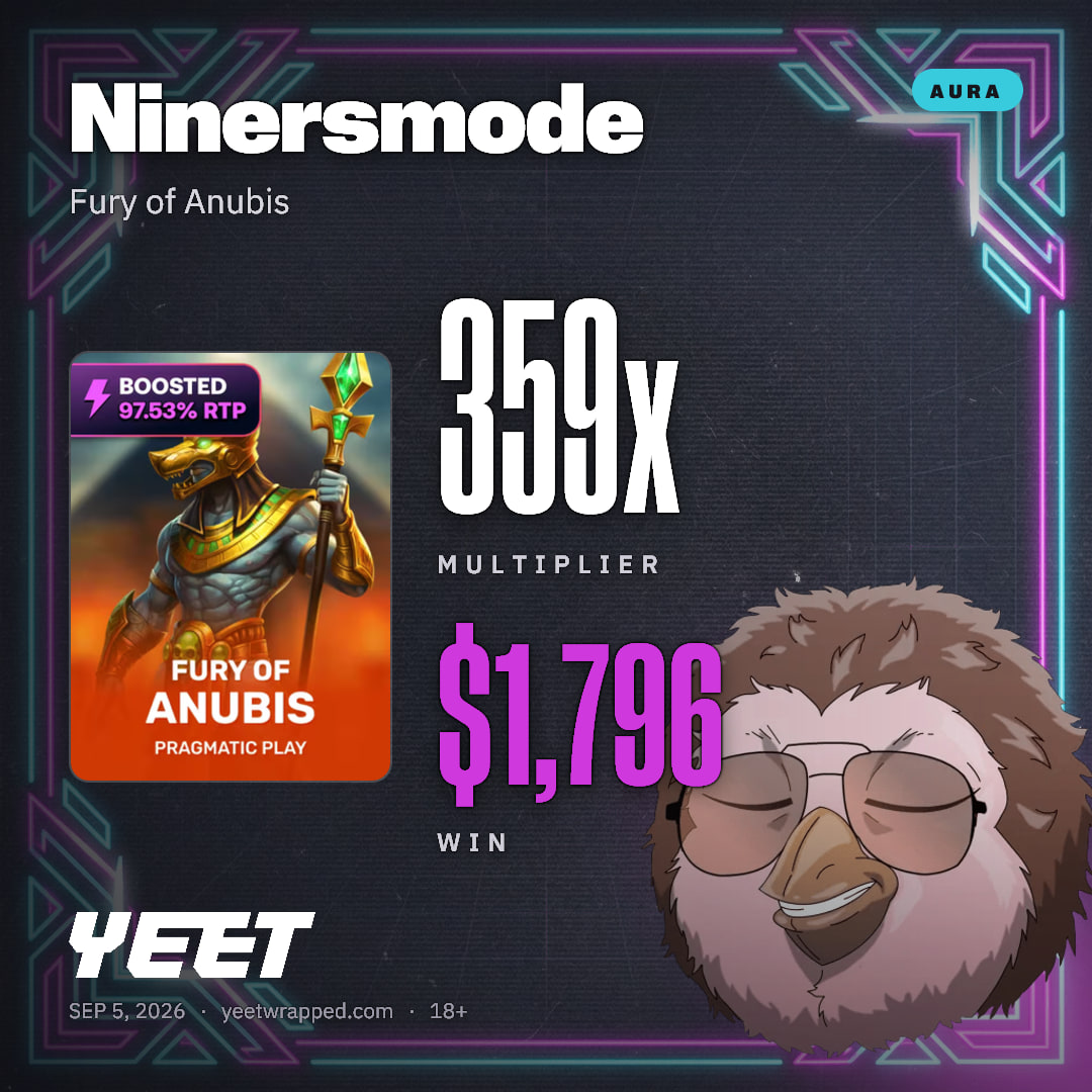 Ninersmode hit 359.2x on Fury of Anubis