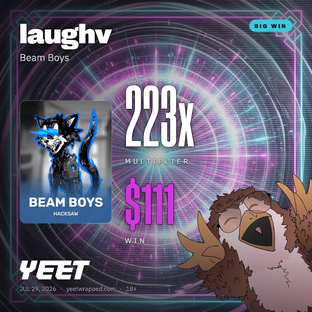 laughv hit 222.5x on Beam Boys