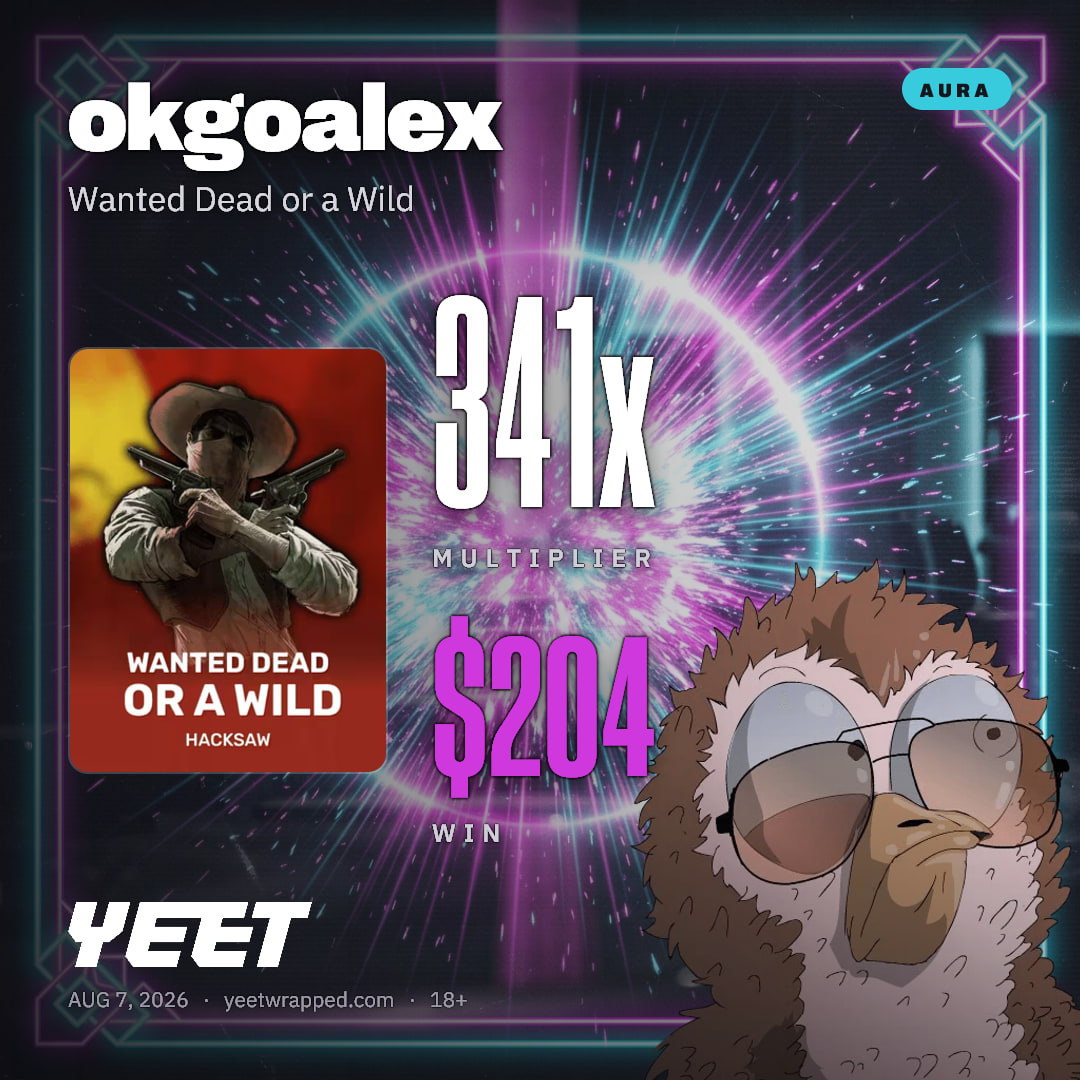 okgoalex hit 340.6x on Wanted Dead or a Wild