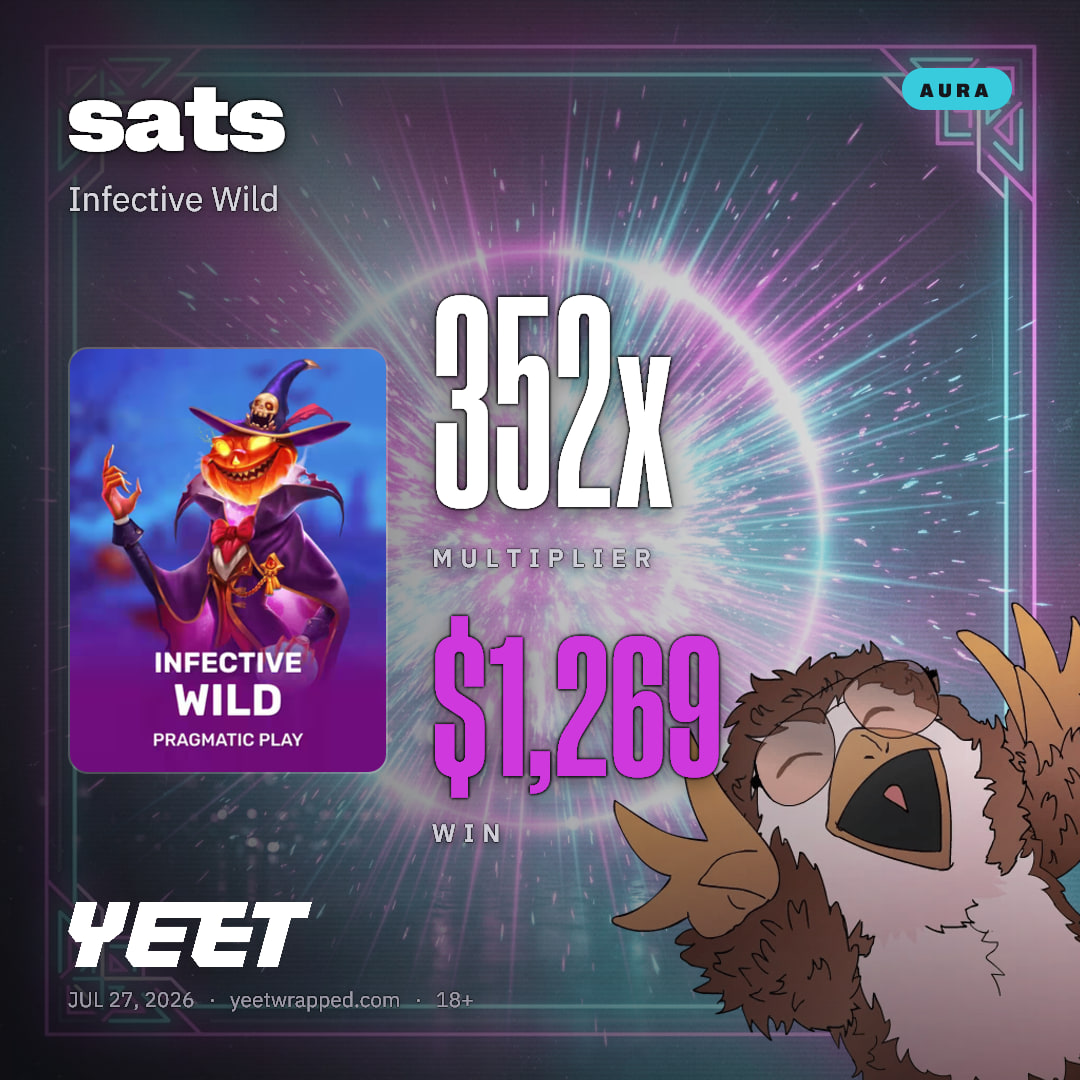 sats hit 352.4x on Infective Wild