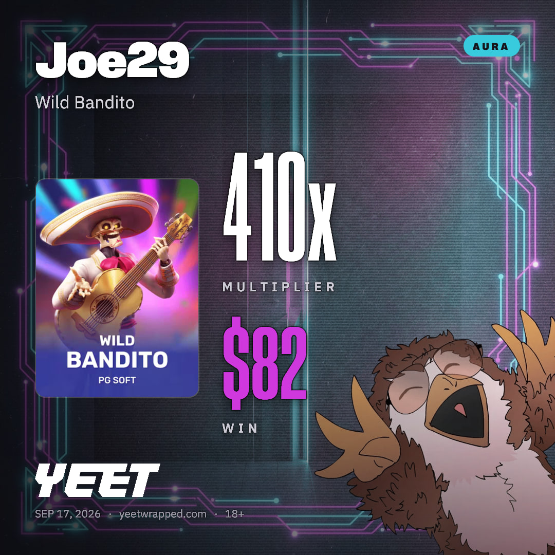 Joe29 hit 409.6x on Wild Bandito