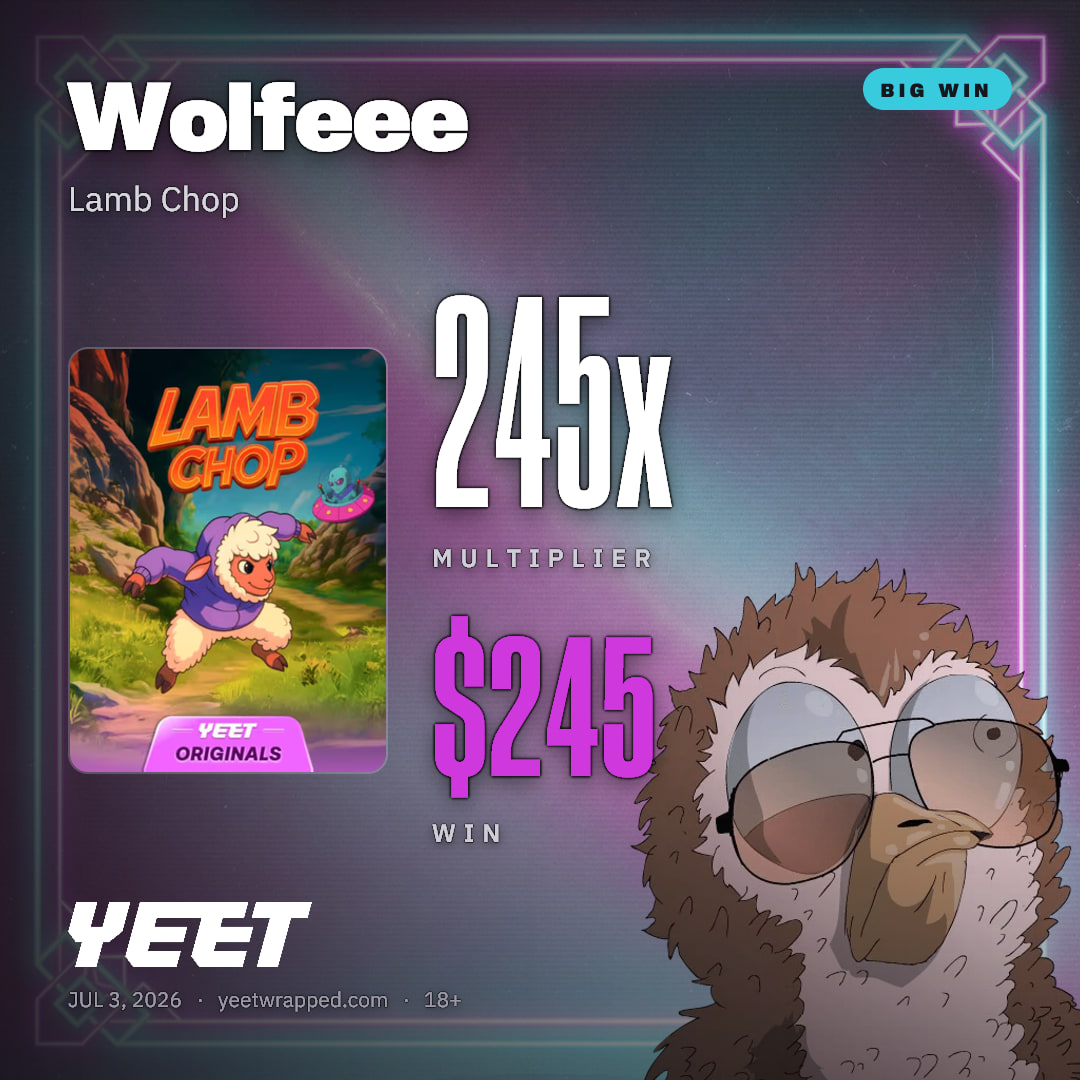 Wolfeee hit 245.4x on Lamb Chop