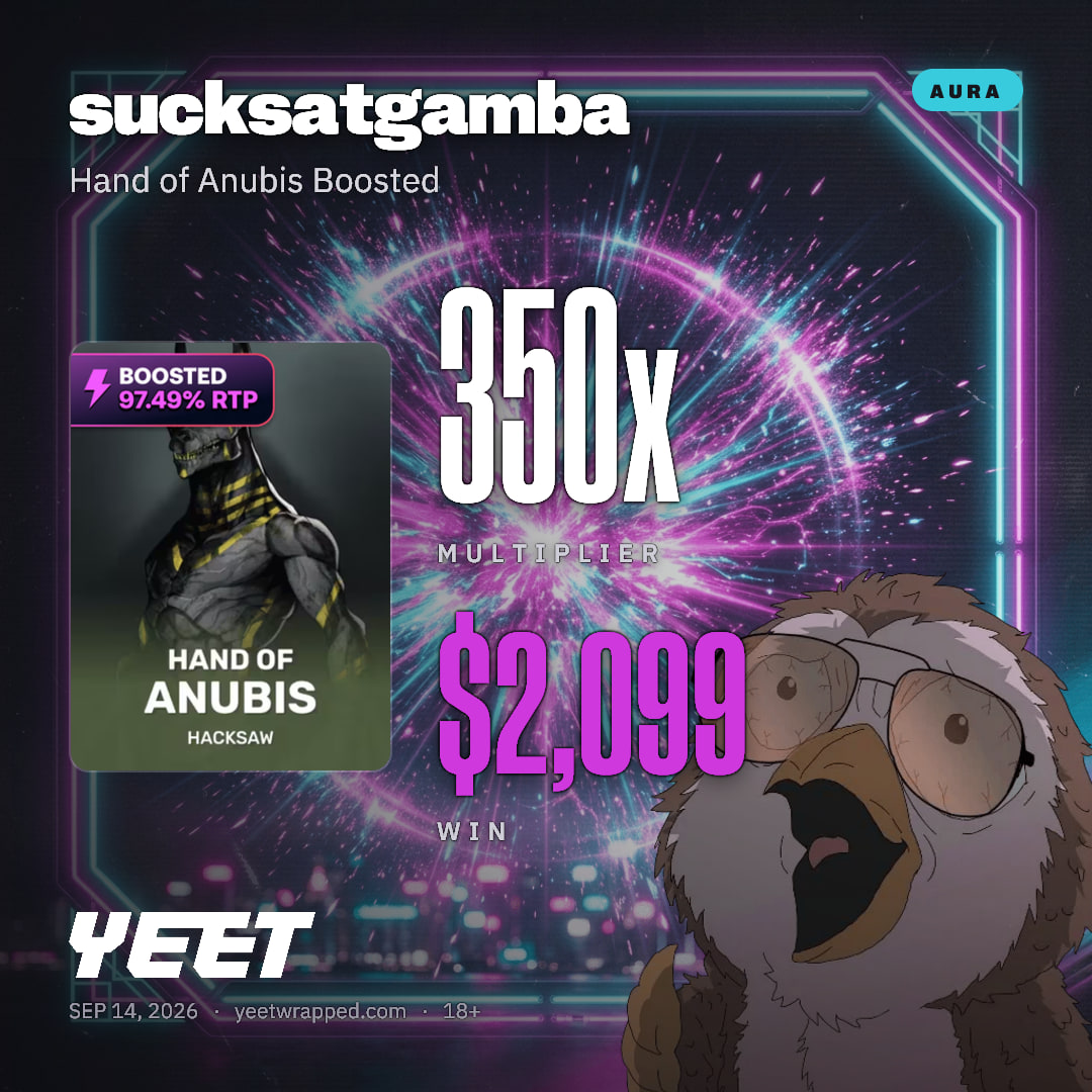 sucksatgamba hit 349.8x on Hand of Anubis Boosted