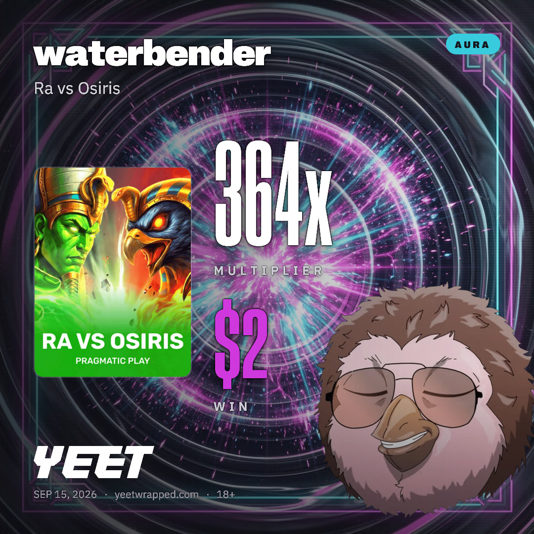 waterbender hit 364.3x on Ra vs Osiris