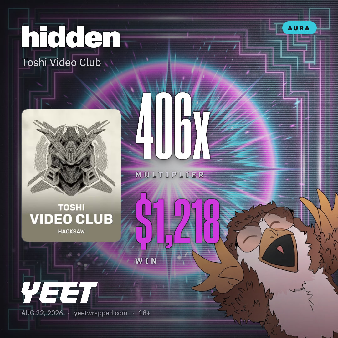 hidden hit 406.1x on Toshi Video Club