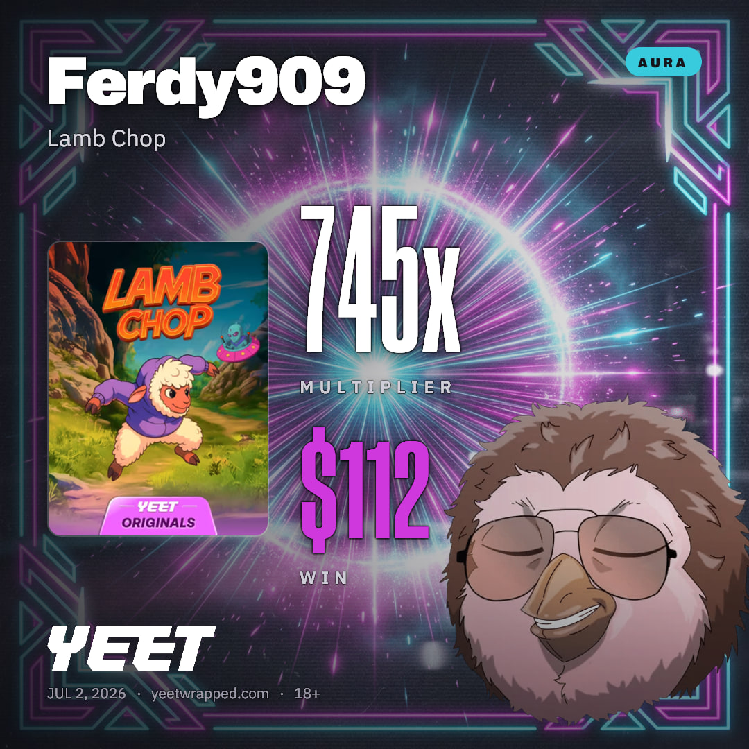 Ferdy909 hit 745.1x on Lamb Chop