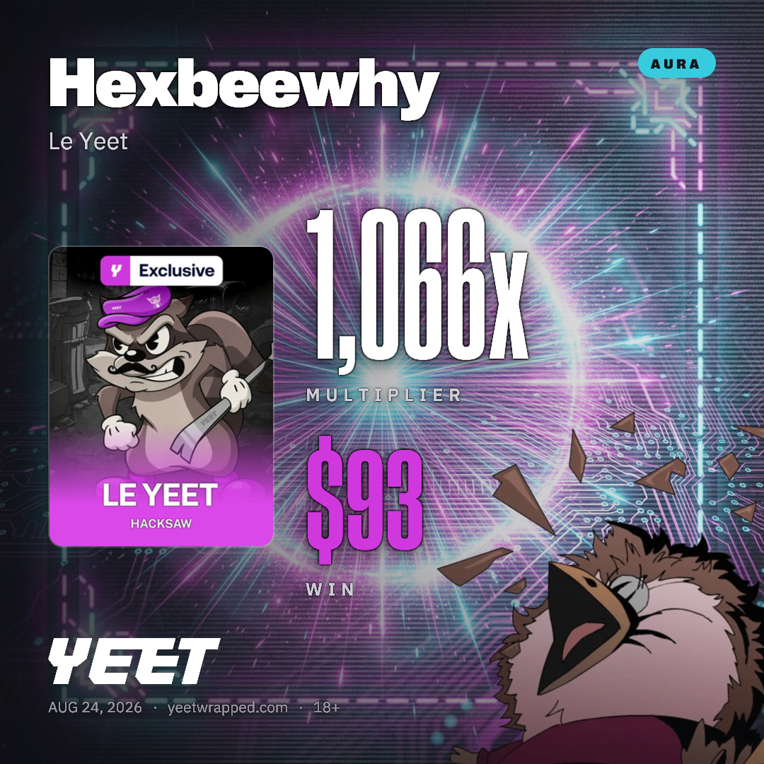 Hexbeewhy hit 1,066x on Le Yeet