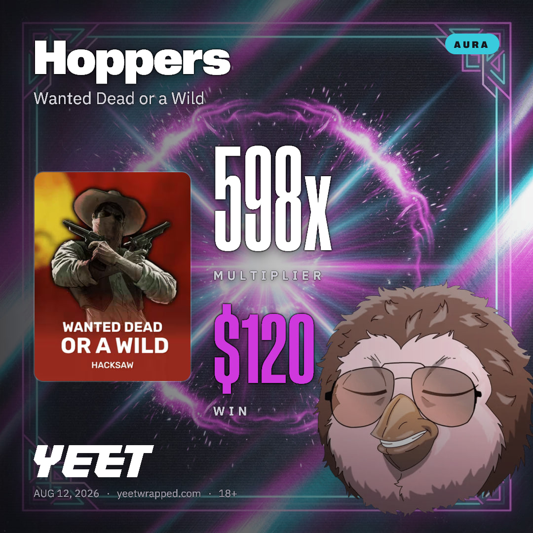 Hoppers hit 597.6x on Wanted Dead or a Wild