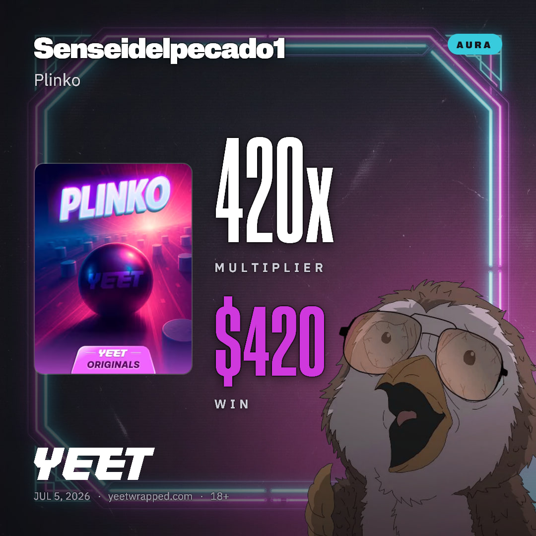 Senseidelpecado1 hit 420x on Plinko
