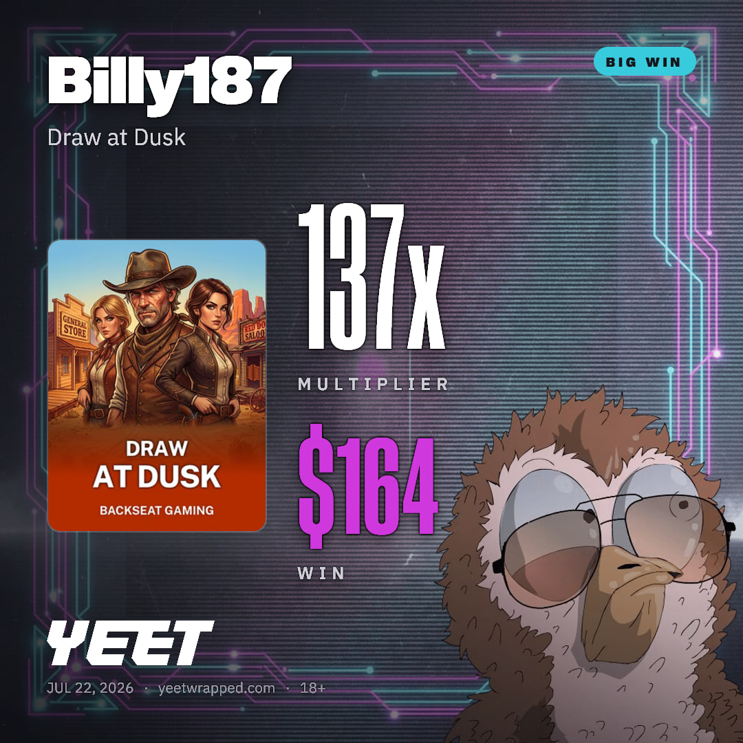 Billy187 hit 136.5x on Draw at Dusk