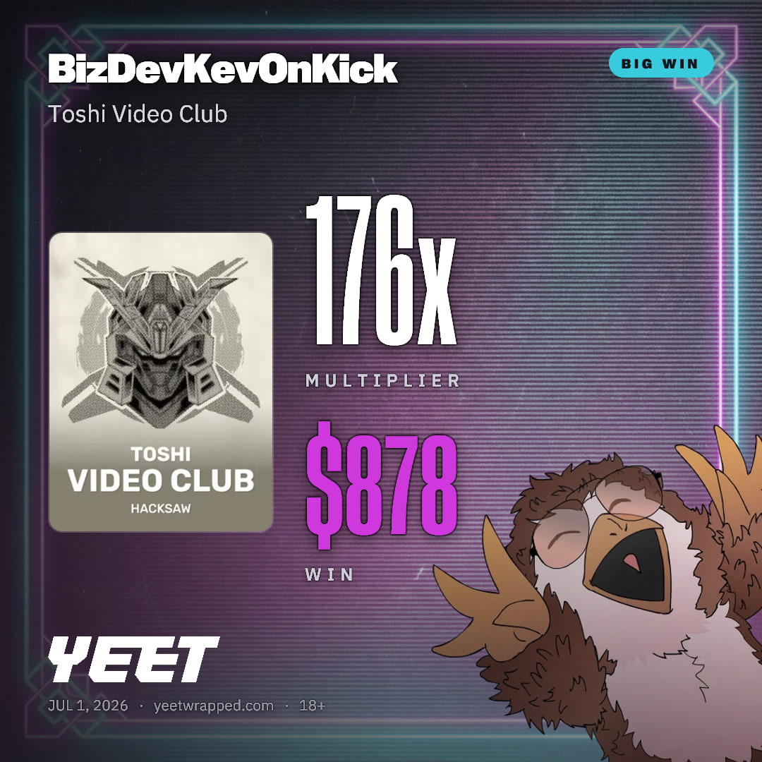 BizDevKevOnKick hit 175.6x on Toshi Video Club
