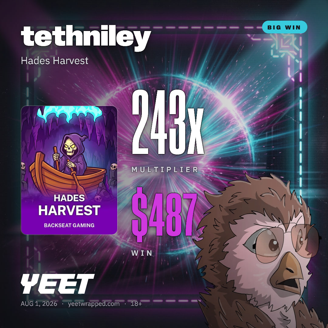tethniley hit 243.3x on Hades Harvest