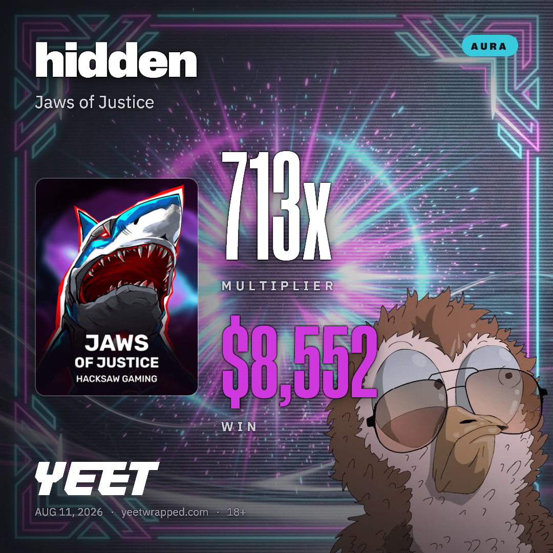 hidden hit 712.7x on Jaws of Justice