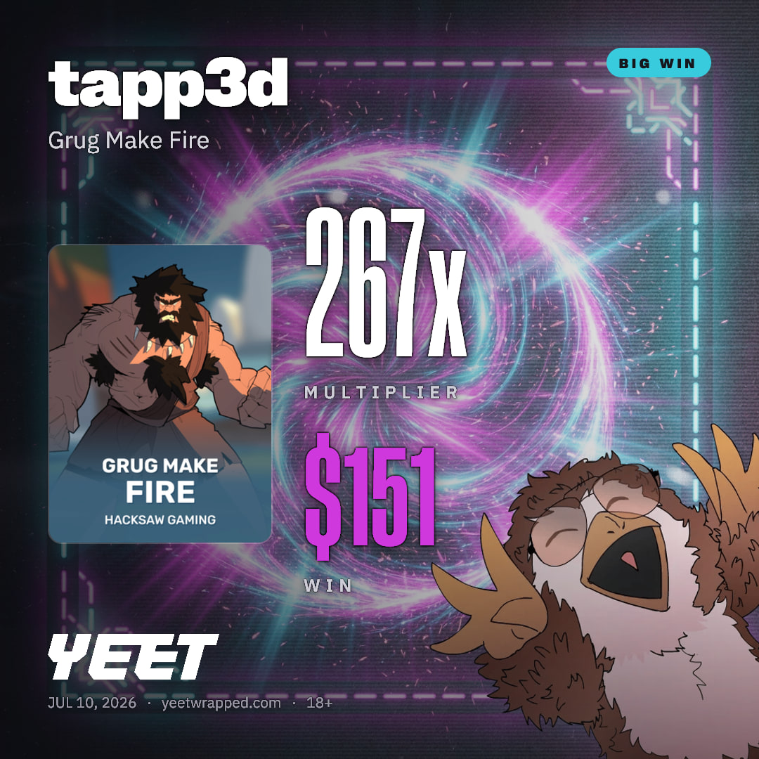 tapp3d hit 267.5x on Grug Make Fire