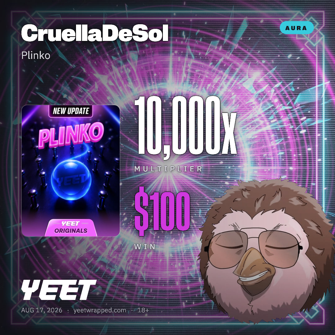 CruellaDeSol hit 10,000x on Plinko
