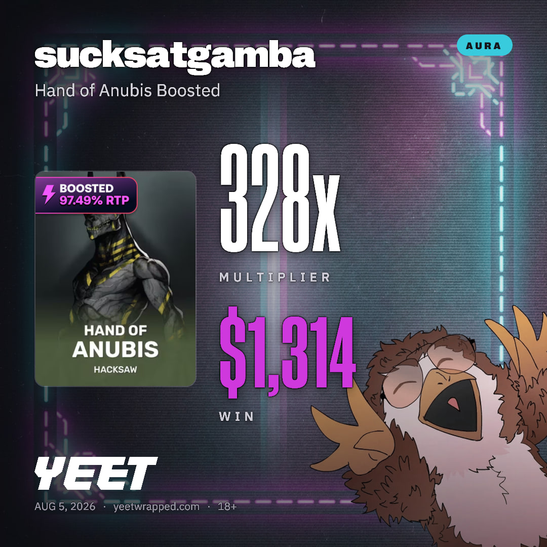 sucksatgamba hit 328.4x on Hand of Anubis Boosted