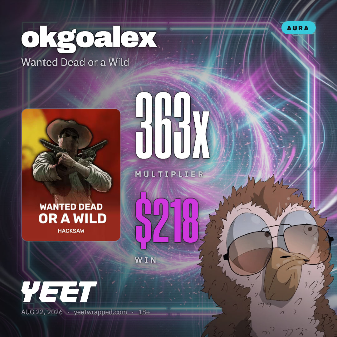 okgoalex hit 362.6x on Wanted Dead or a Wild