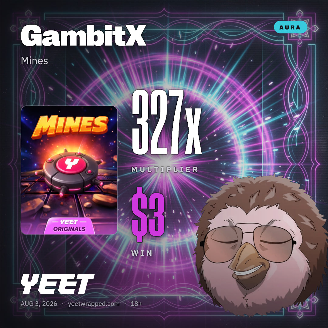 GambitX hit 326.7x on Mines