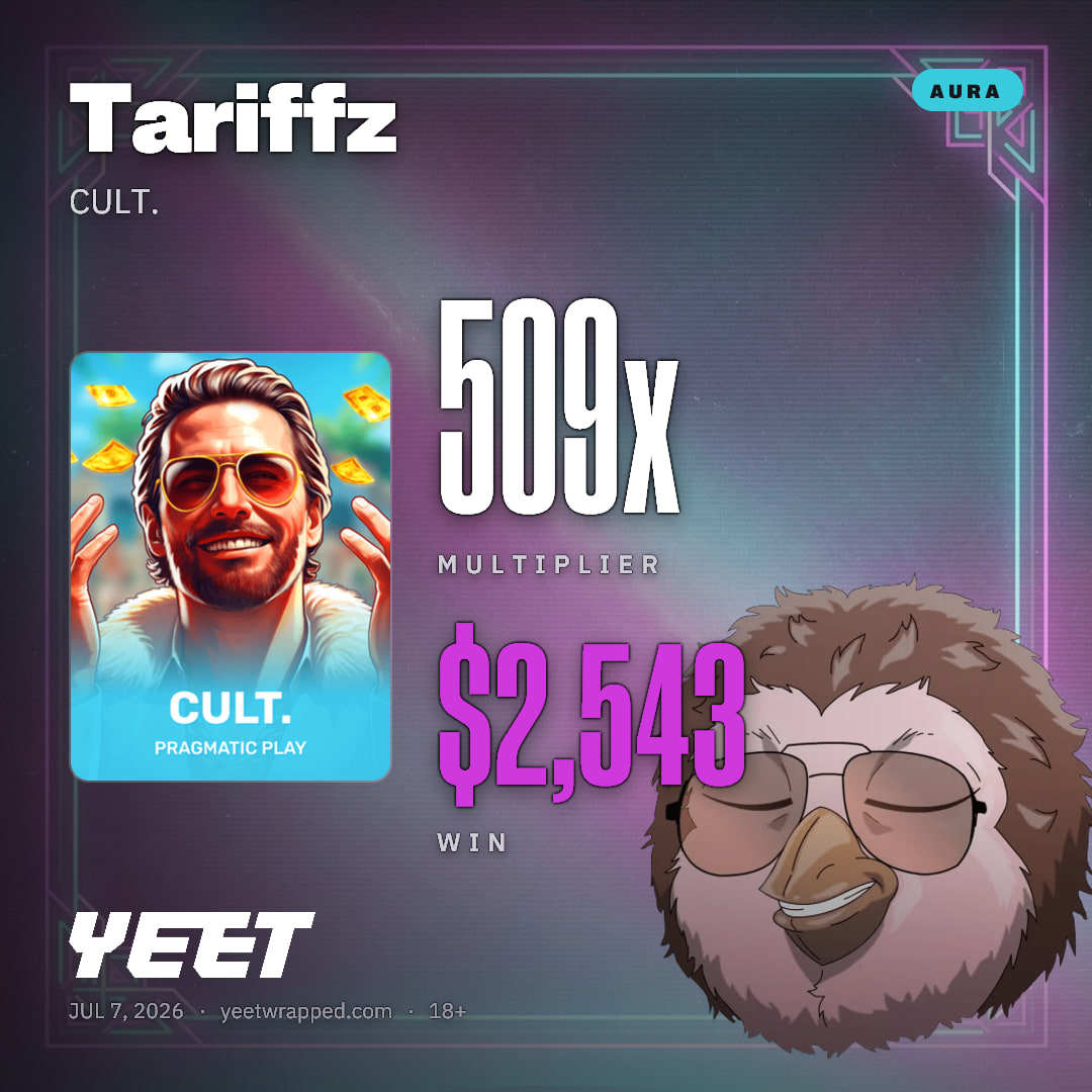 Tariffz hit 508.6x on CULT.