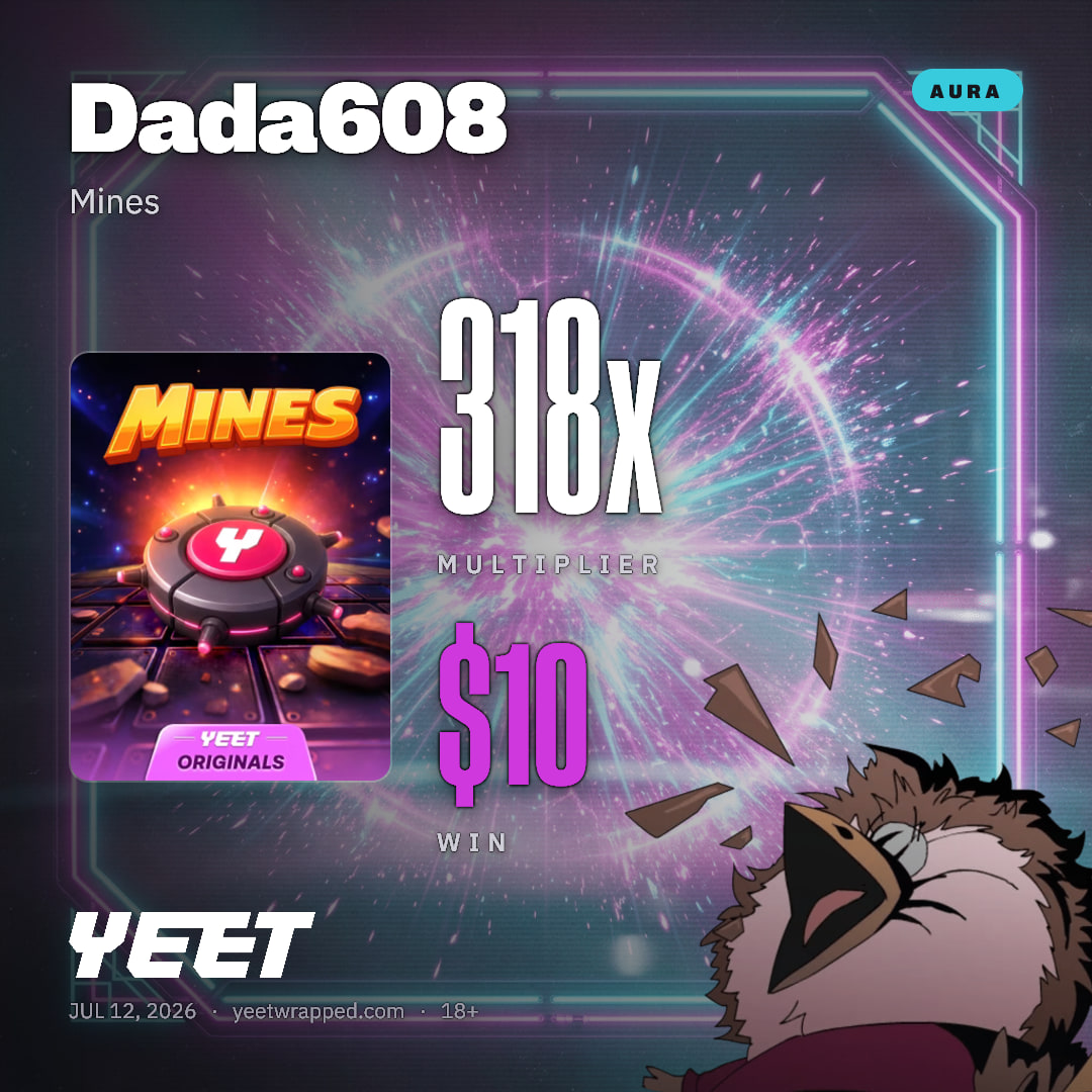 Dada608 hit 317.5x on Mines