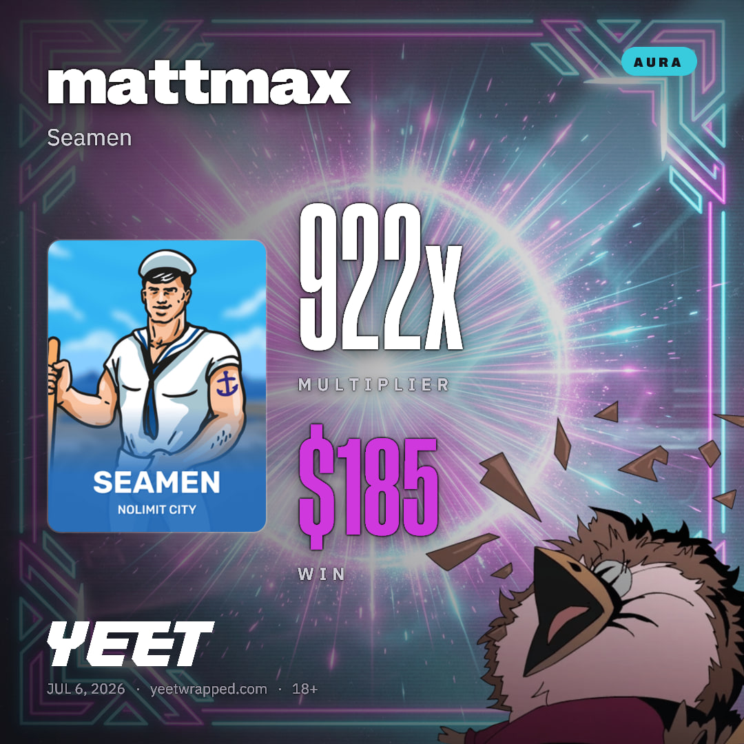 mattmax hit 921.5x on Seamen