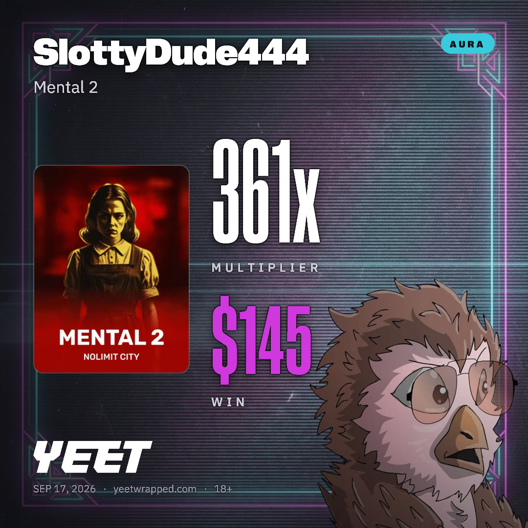 SlottyDude444 hit 361.3x on Mental 2