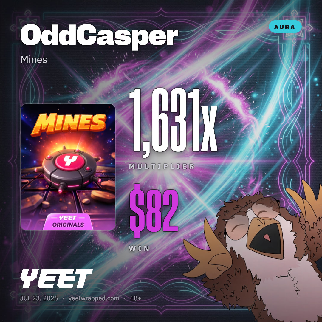 OddCasper hit 1,631x on Mines