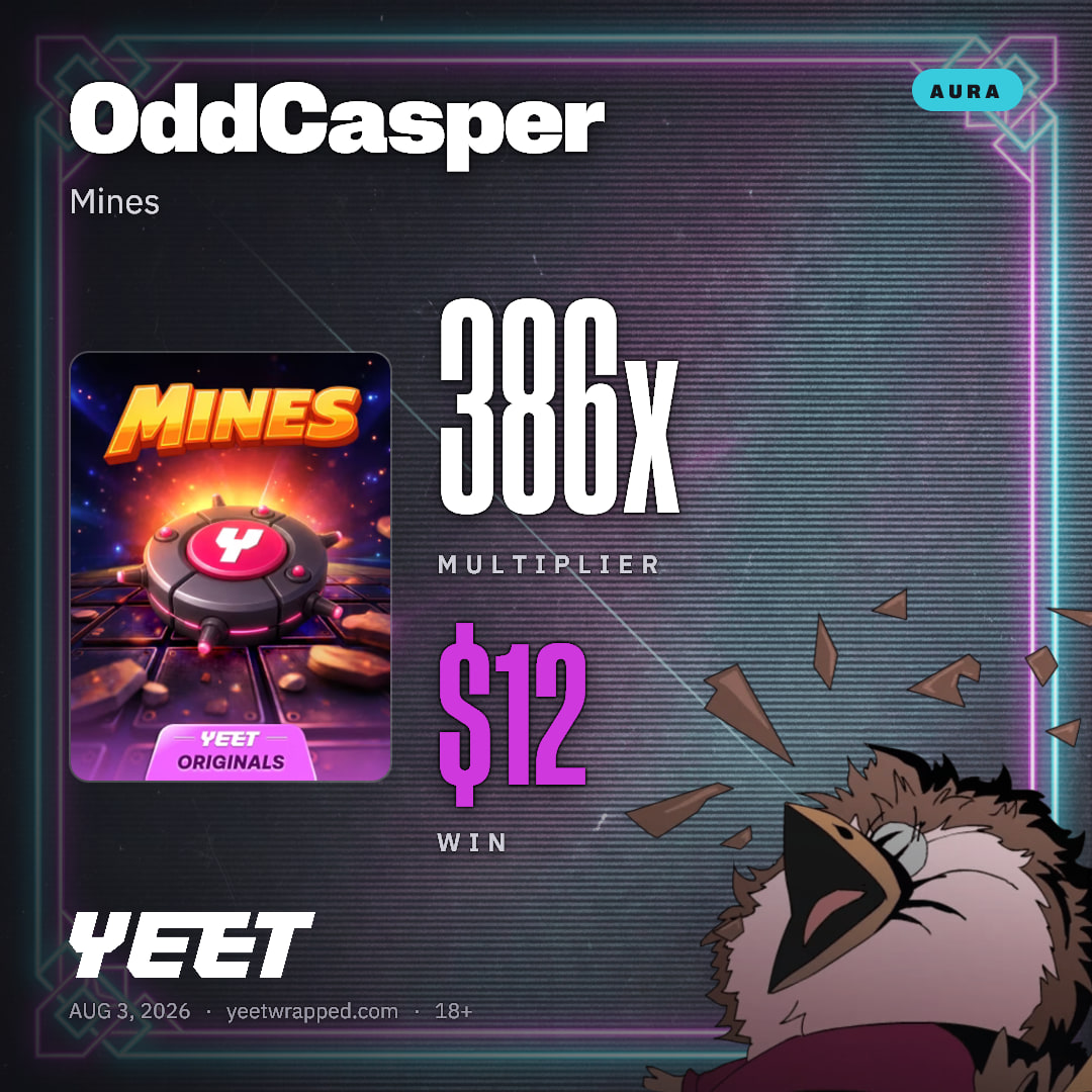 OddCasper hit 386.1x on Mines