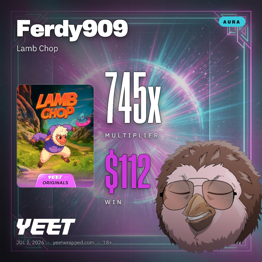 Ferdy909 hit 745.1x on Lamb Chop